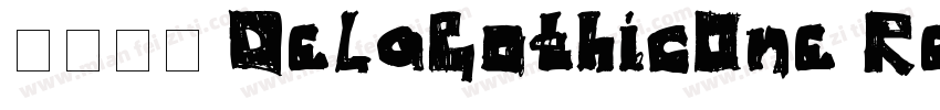 德拉黑体 DelaGothicOne-Regular-2字体转换